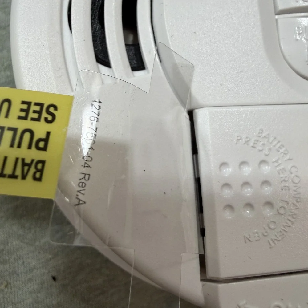 Kidde Firex Smoke Alarm 9V Battery Operated i9070 Front Battery Door